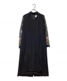 MURRAL（ミューラル）の古着「Petal collar lace dress」｜ブラック
