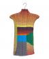 ISSEY MIYAKE (イッセイミヤケ) グラデーション プリーツノースリーブカットソー マルチカラー サイズ:M：30000円