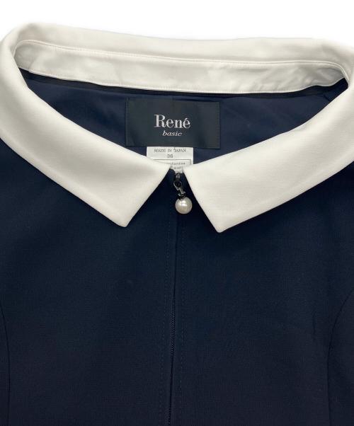 Rene（ルネ）Rene (ルネ) 2WAY白襟 ワンピース　5116220A ネイビー サイズ:36の古着・服飾アイテム