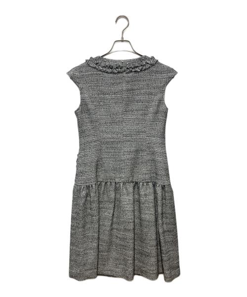 Rene（ルネ）Rene (ルネ) ツイードワンピース グレー サイズ:36の古着・服飾アイテム