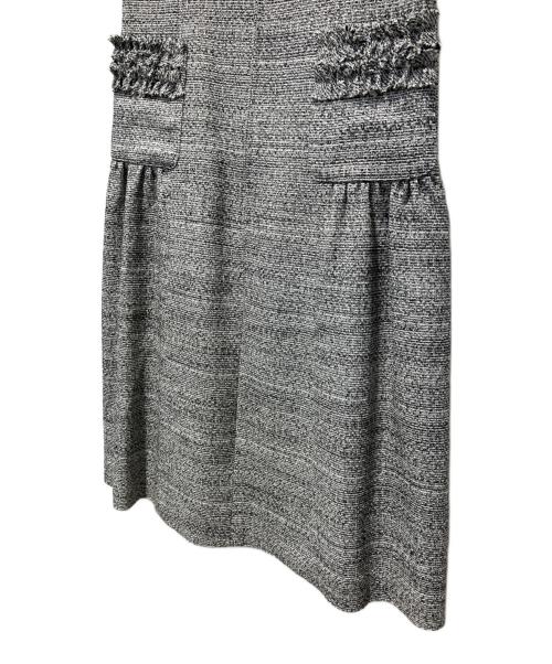 Rene（ルネ）Rene (ルネ) ツイードワンピース グレー サイズ:36の古着・服飾アイテム