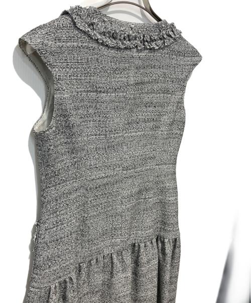 Rene（ルネ）Rene (ルネ) ツイードワンピース グレー サイズ:36の古着・服飾アイテム