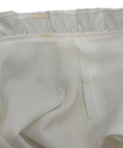 Rene（ルネ）Rene (ルネ) ストライプ切替パールボタンワンピース　5136100 ホワイト サイズ:36の古着・服飾アイテム