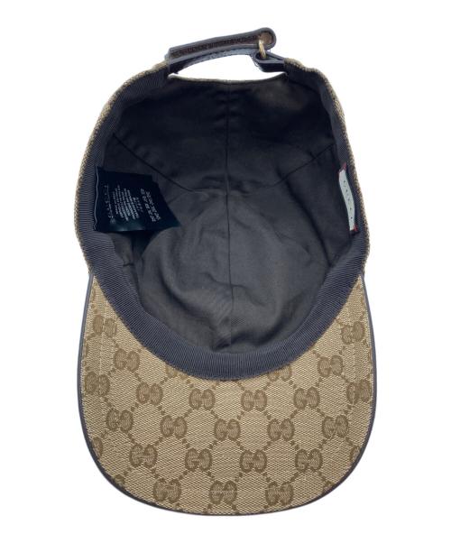 GUCCI（グッチ）GUCCI (グッチ) GGキャンバスベースボールキャップ　200035 FFKPG ベージュの古着・服飾アイテム