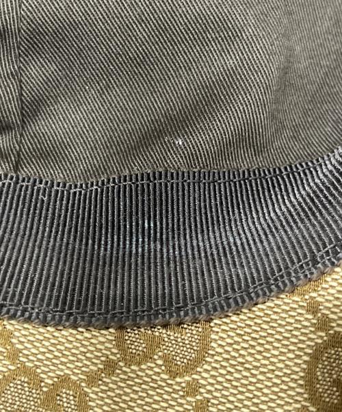 GUCCI（グッチ）GUCCI (グッチ) GGキャンバスベースボールキャップ　200035 FFKPG ベージュの古着・服飾アイテム