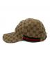 GUCCI (グッチ) GGキャンバスベースボールキャップ　200035 FFKPG ベージュ：10000円