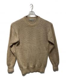 COMME des GARCONS HOMME（コムデギャルソン オム）の古着「クルーネックニット　田中HOMME 92SS　HN-110010」｜ベージュ