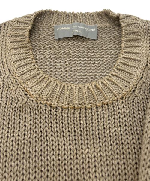 COMME des GARCONS HOMME（コムデギャルソン オム）COMME des GARCONS HOMME (コムデギャルソン オム) クルーネックニット　田中HOMME 92SS　HN-110010 ベージュ サイズ:-の古着・服飾アイテム