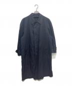 COMME des GARCONS HOMME DEUXコムデギャルソン オム ドゥ）の古着「ステンカラーコート　 AD1995」｜ネイビー