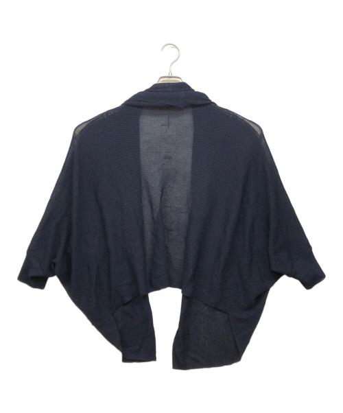 EPOCA（エポカ）EPOCA (エポカ) レーヨンナイロンストレッチ デザインニットカーディガン ネイビー サイズ:40の古着・服飾アイテム