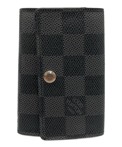 LOUIS VUITTON（ルイ ヴィトン）LOUIS VUITTON (ルイ ヴィトン) キーケース ミュルティクレ6　ダミエ・グラフィット　N62662 ブラック サイズ:-の古着・服飾アイテム
