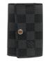 LOUIS VUITTON（ルイ ヴィトン）の古着「キーケース ミュルティクレ6　ダミエ・グラフィット　N62662」｜ブラック