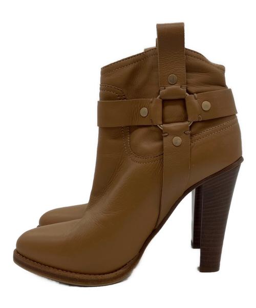 JIMMY CHOO（ジミーチュウ）JIMMY CHOO (ジミーチュウ) ショートブーツ ベージュ サイズ:SIZE 36 1/2の古着・服飾アイテム