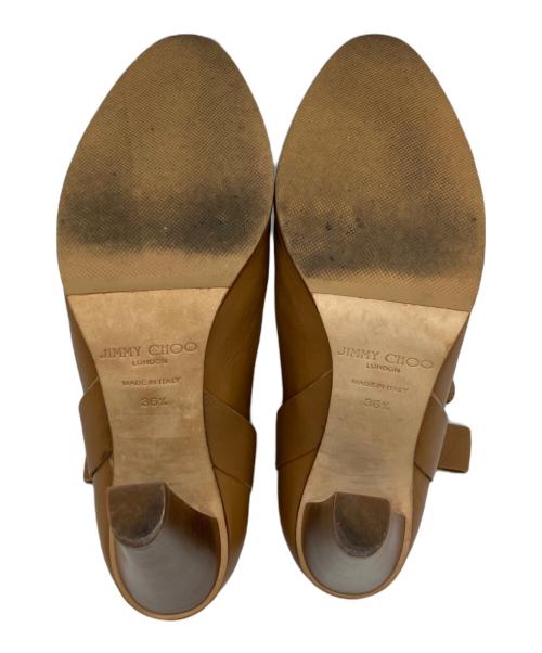 JIMMY CHOO（ジミーチュウ）JIMMY CHOO (ジミーチュウ) ショートブーツ ベージュ サイズ:SIZE 36 1/2の古着・服飾アイテム