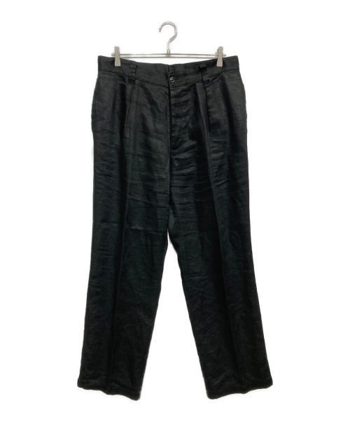 confect（コンフェクト）confect (コンフェクト) ヘビーリネンツイルミリタリートラウザーズ ブラック サイズ:4の古着・服飾アイテム