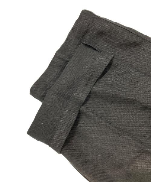 confect（コンフェクト）confect (コンフェクト) ヘビーリネンツイルミリタリートラウザーズ ブラック サイズ:4の古着・服飾アイテム