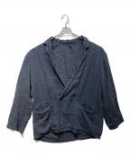 confectコンフェクト）の古着「Linen Panama Weave Easy Jacket　02242-0019」｜ネイビー