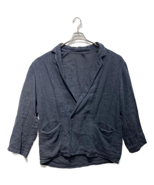 confect（コンフェクト）confect (コンフェクト) Linen Panama Weave Easy Jacket　02242-0019 ネイビー サイズ:5の古着・服飾アイテム
