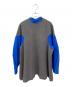 ENFOLD（エンフォルド）の古着「KNIT-COMBI PULLOVER」｜グレー×ブルー