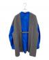 ENFOLD (エンフォルド) KNIT-COMBI PULLOVER グレー×ブルー サイズ:38：17000円