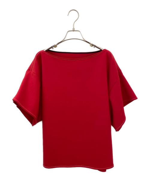 MM6 Maison Margiela（エムエムシックスメゾンマルジェラ）MM6 Maison Margiela (エムエムシックスメゾンマルジェラ) テクノウールプルオーバー レッド サイズ:40の古着・服飾アイテム