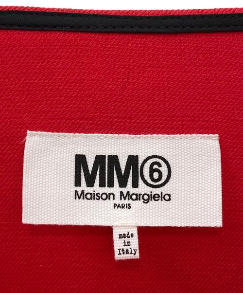 MM6 Maison Margiela（エムエムシックスメゾンマルジェラ）MM6 Maison Margiela (エムエムシックスメゾンマルジェラ) テクノウールプルオーバー レッド サイズ:40の古着・服飾アイテム