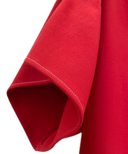 MM6 Maison Margiela（エムエムシックスメゾンマルジェラ）MM6 Maison Margiela (エムエムシックスメゾンマルジェラ) テクノウールプルオーバー レッド サイズ:40の古着・服飾アイテム