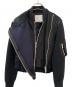 中古・古着 sacai (サカイ) ドッキング スウェット ブルゾン ブラック サイズ:1：25000円