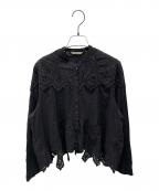 Curensologyカレンソロジー）の古着「24SS コットンカットワークブラウスコットンブラウス」｜ブラック