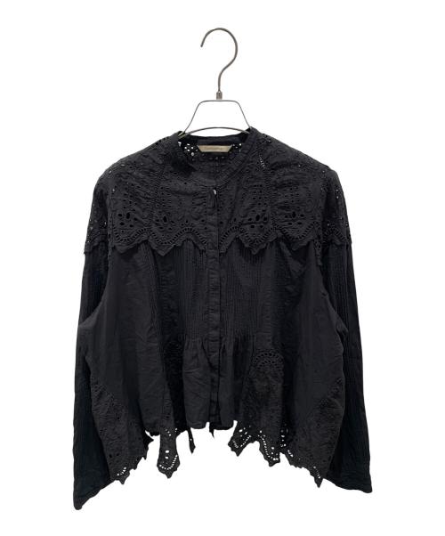 Curensology（カレンソロジー）Curensology (カレンソロジー) 24SS コットンカットワークブラウスコットンブラウス ブラック サイズ:Freeの古着・服飾アイテム