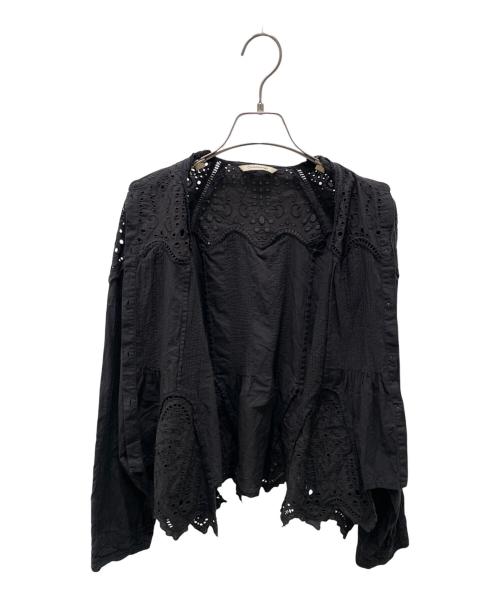 Curensology（カレンソロジー）Curensology (カレンソロジー) 24SS コットンカットワークブラウスコットンブラウス ブラック サイズ:Freeの古着・服飾アイテム