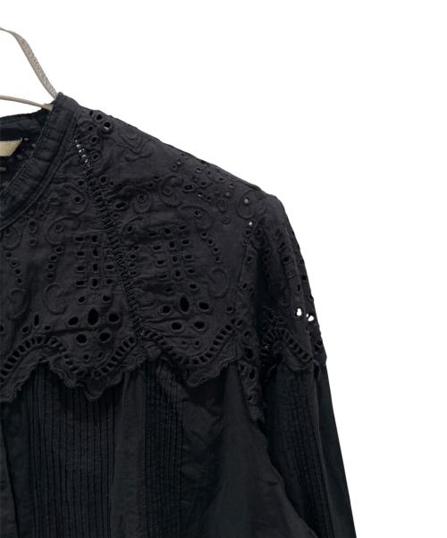 Curensology（カレンソロジー）Curensology (カレンソロジー) 24SS コットンカットワークブラウスコットンブラウス ブラック サイズ:Freeの古着・服飾アイテム