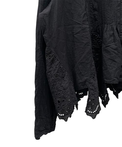 Curensology（カレンソロジー）Curensology (カレンソロジー) 24SS コットンカットワークブラウスコットンブラウス ブラック サイズ:Freeの古着・服飾アイテム