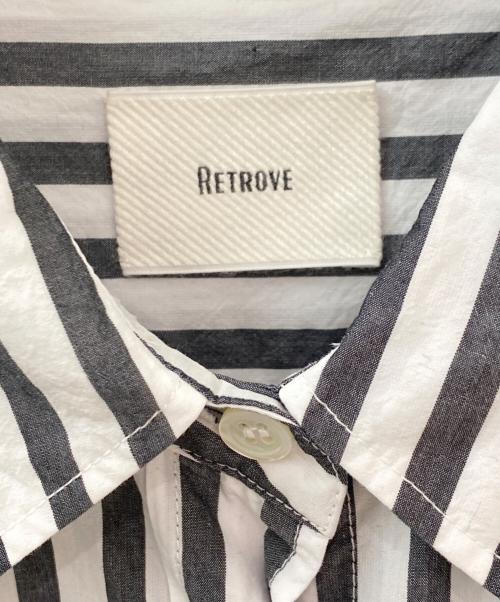 L'appartement（アパルトモン）L'appartement (アパルトモン) FABRICA STRIPE SHIRT ONEPIECE ホワイト×グレー サイズ:Freeの古着・服飾アイテム