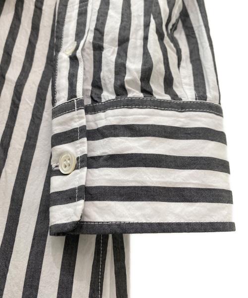 L'appartement（アパルトモン）L'appartement (アパルトモン) FABRICA STRIPE SHIRT ONEPIECE ホワイト×グレー サイズ:Freeの古着・服飾アイテム
