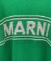 中古・古着 MARNI (マルニ) キモノスリーブ インターシャロゴ スリット カーディガン グリーン サイズ:36：33000円
