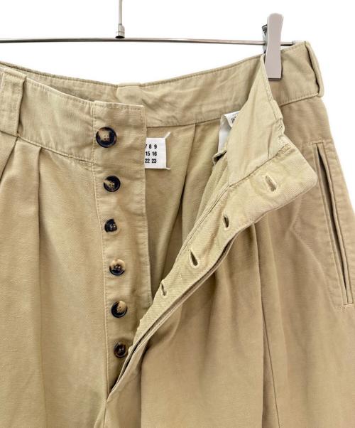 Maison Margiela（メゾンマルジェラ）Maison Margiela (メゾンマルジェラ) ワイドパンツ ベージュ サイズ:38の古着・服飾アイテム