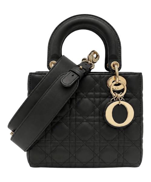 Christian Dior（クリスチャン ディオール）Christian Dior (クリスチャン ディオール) 2WAYバッグ/レディディオールカナージュ/MY ABCDIOR スモール ブラックの古着・服飾アイテム