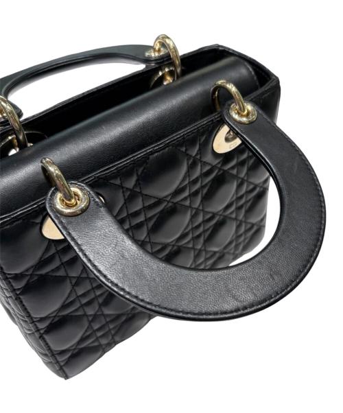 Christian Dior（クリスチャン ディオール）Christian Dior (クリスチャン ディオール) 2WAYバッグ/レディディオールカナージュ/MY ABCDIOR スモール ブラックの古着・服飾アイテム