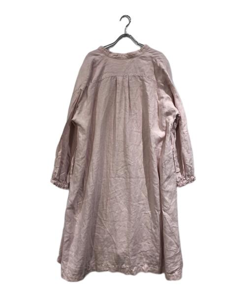 nest Robe（ネストローブ）nest Robe (ネストローブ) リネンパジャマドレス ピンク サイズ:SIZE Freeの古着・服飾アイテム