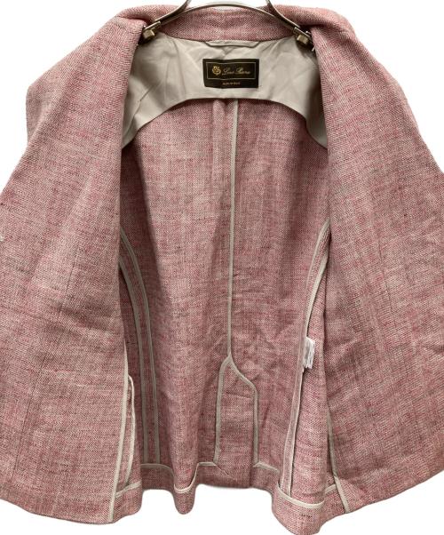LORO PIANA（ロロピアーナ）LORO PIANA (ロロピアーナ) リネンシルクジャケット ピンク サイズ:42の古着・服飾アイテム