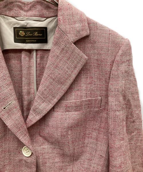LORO PIANA（ロロピアーナ）LORO PIANA (ロロピアーナ) リネンシルクジャケット ピンク サイズ:42の古着・服飾アイテム