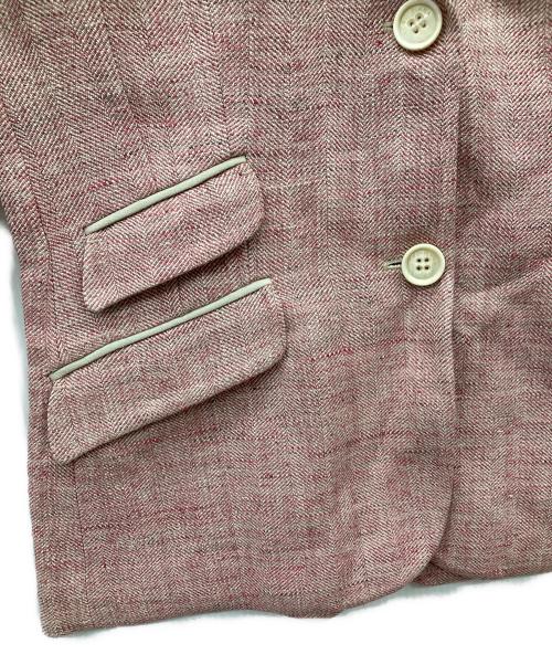LORO PIANA（ロロピアーナ）LORO PIANA (ロロピアーナ) リネンシルクジャケット ピンク サイズ:42の古着・服飾アイテム