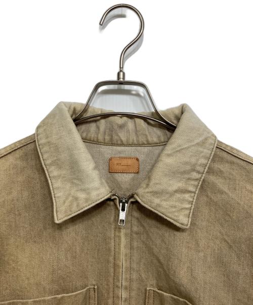 MY（マイ）MY  (マイ) クロップドデニムジャケット ベージュの古着・服飾アイテム