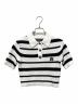 AMIRI (アミリ) MA Striped Polo Knit Top & Mini Skirt Set ホワイト×ブラック サイズ:XS：70000円