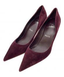 Christian Louboutin（クリスチャン・ルブタン）の古着「スウェードパンプス」｜パープル