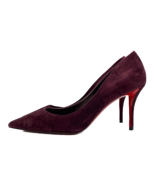 Christian Louboutin（クリスチャン・ルブタン）Christian Louboutin (クリスチャン・ルブタン) スウェードパンプス パープル サイズ:37の古着・服飾アイテム