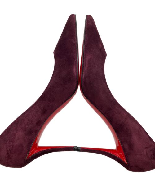 Christian Louboutin（クリスチャン・ルブタン）Christian Louboutin (クリスチャン・ルブタン) スウェードパンプス パープル サイズ:37の古着・服飾アイテム