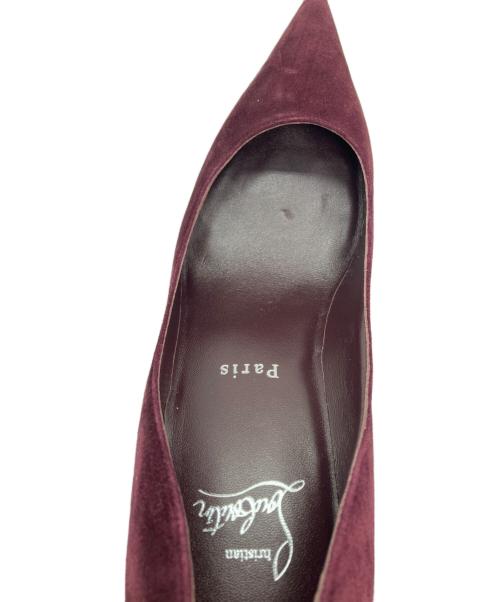 Christian Louboutin（クリスチャン・ルブタン）Christian Louboutin (クリスチャン・ルブタン) スウェードパンプス パープル サイズ:37の古着・服飾アイテム