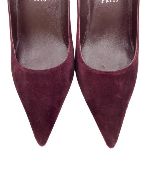 Christian Louboutin（クリスチャン・ルブタン）Christian Louboutin (クリスチャン・ルブタン) スウェードパンプス パープル サイズ:37の古着・服飾アイテム
